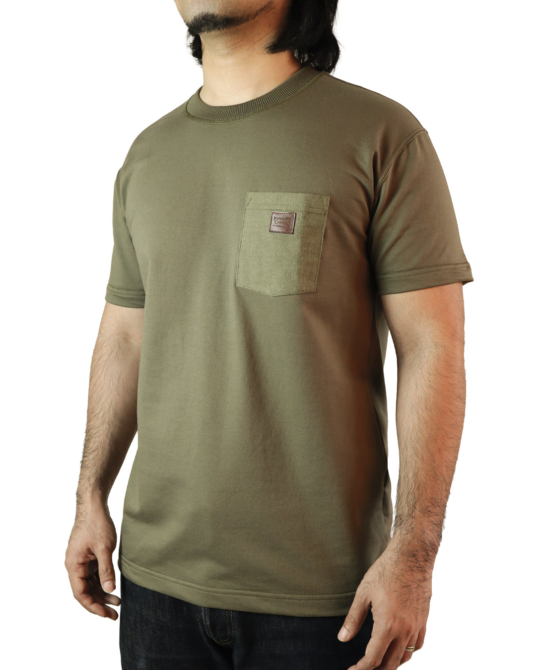 Crimson Collection Olive Denim Pocket
