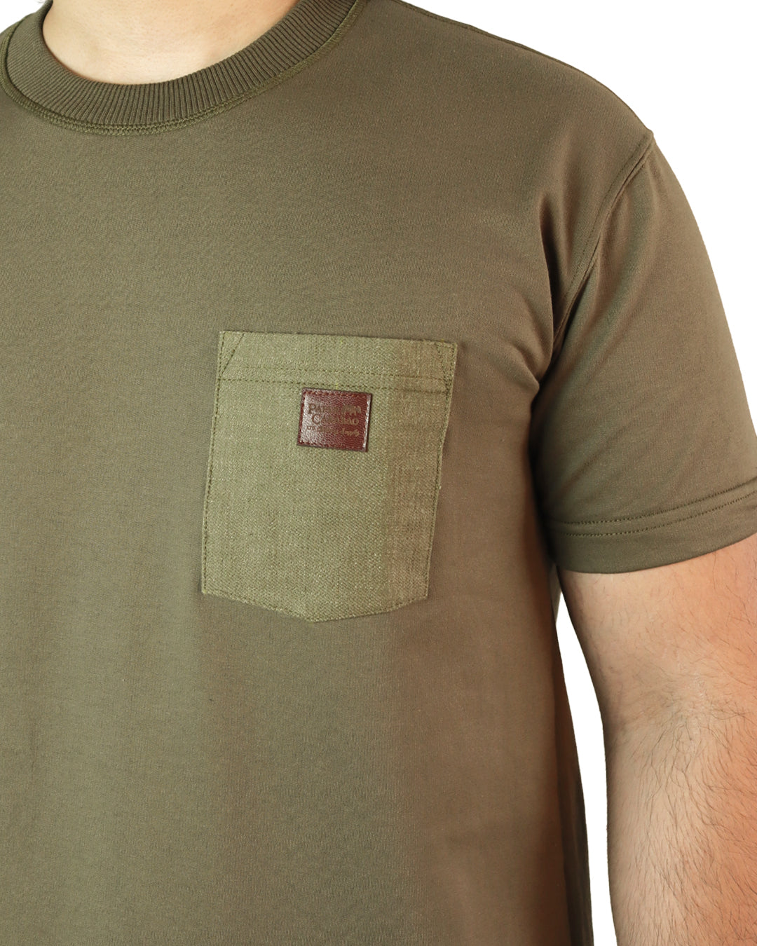 Crimson Collection Olive Denim Pocket