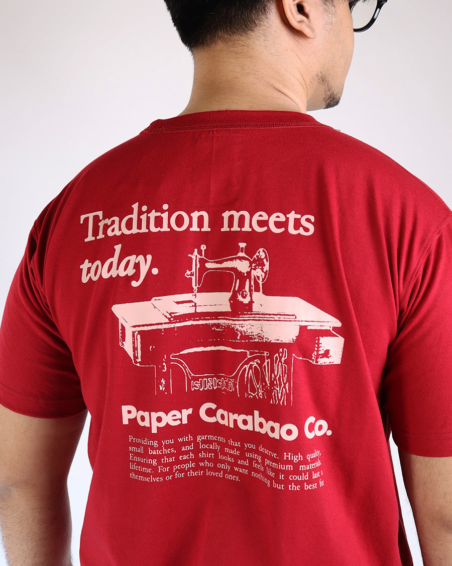 Headline Shirt in Maroon